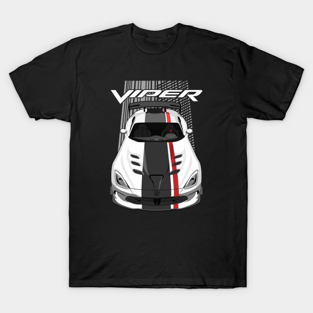 Viper ACR-5thgen-white black red T-Shirt by V8social